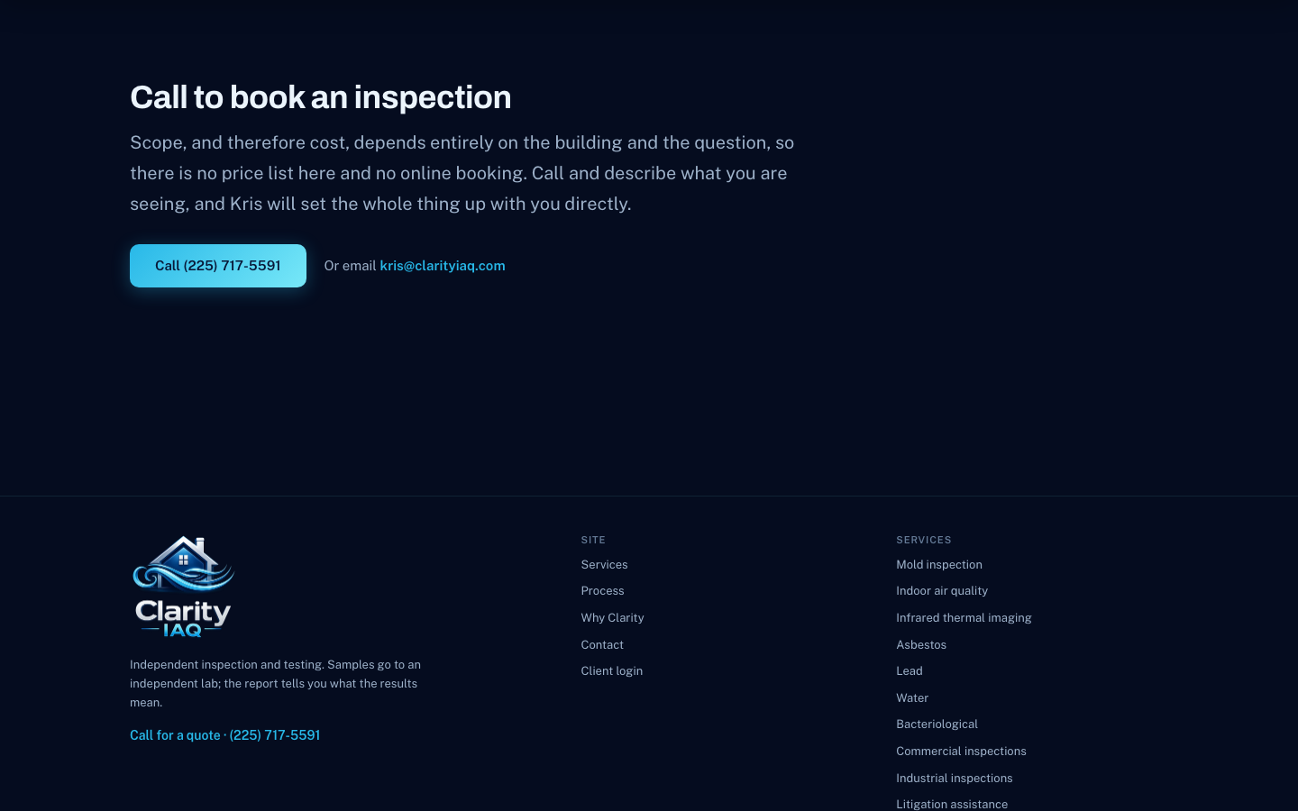 Clarity IAQ — build capture
